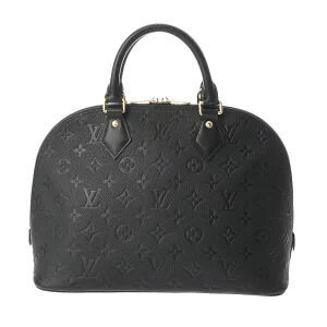 Louis Vuitton Monogram Empreinte Alma Noir Black Leather Handbag